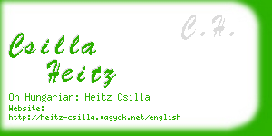 csilla heitz business card